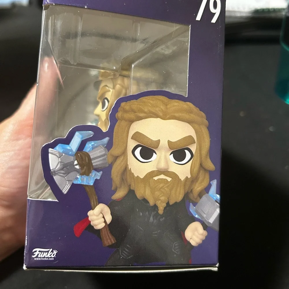 Funko Bro Thor Vinyl Figure with Red Cape and Blue Lightning